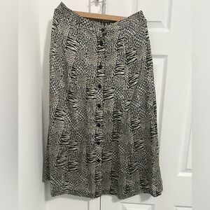 Anna And Frank Maxi Animal Print A-Line Skirt